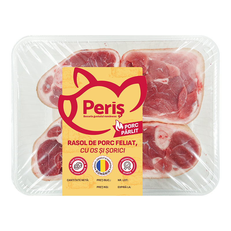 Rasol de Porc Feliat cu Os și Șorici Pârlit (900g)