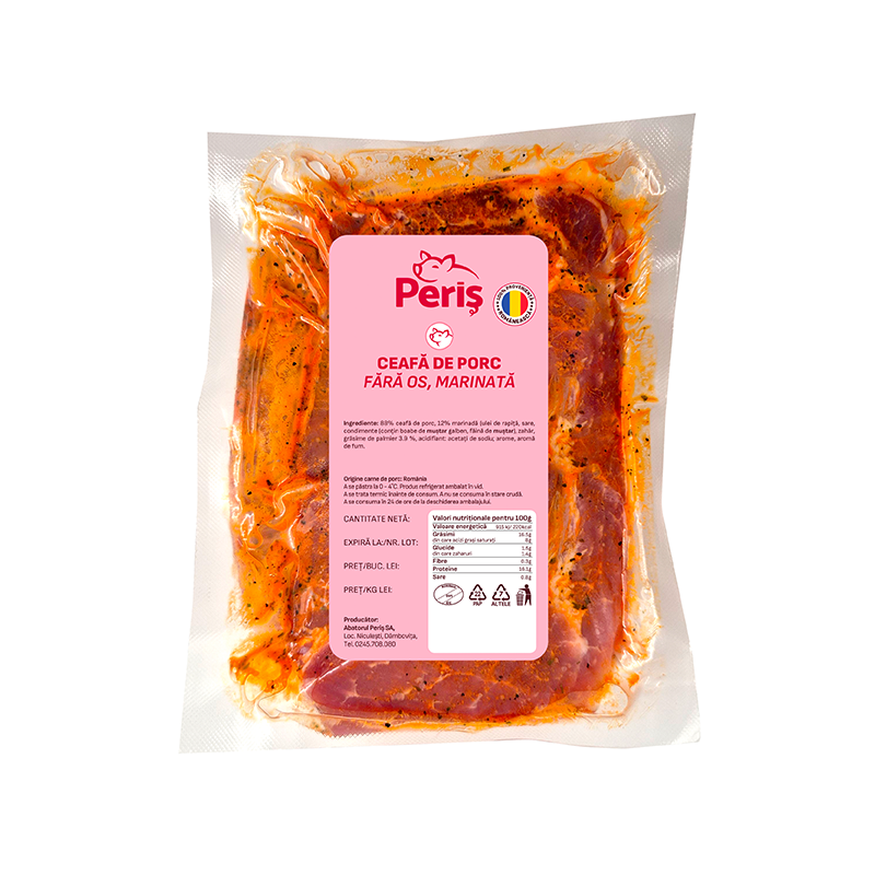Ceafă de porc fără os, marinată (650g)